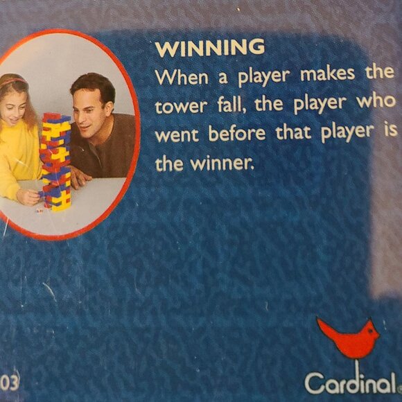 COLLECTOR'S RAINBOW TUMBLING TOWER BY CARDINAL  FROM1999 - Picture 7 of 7